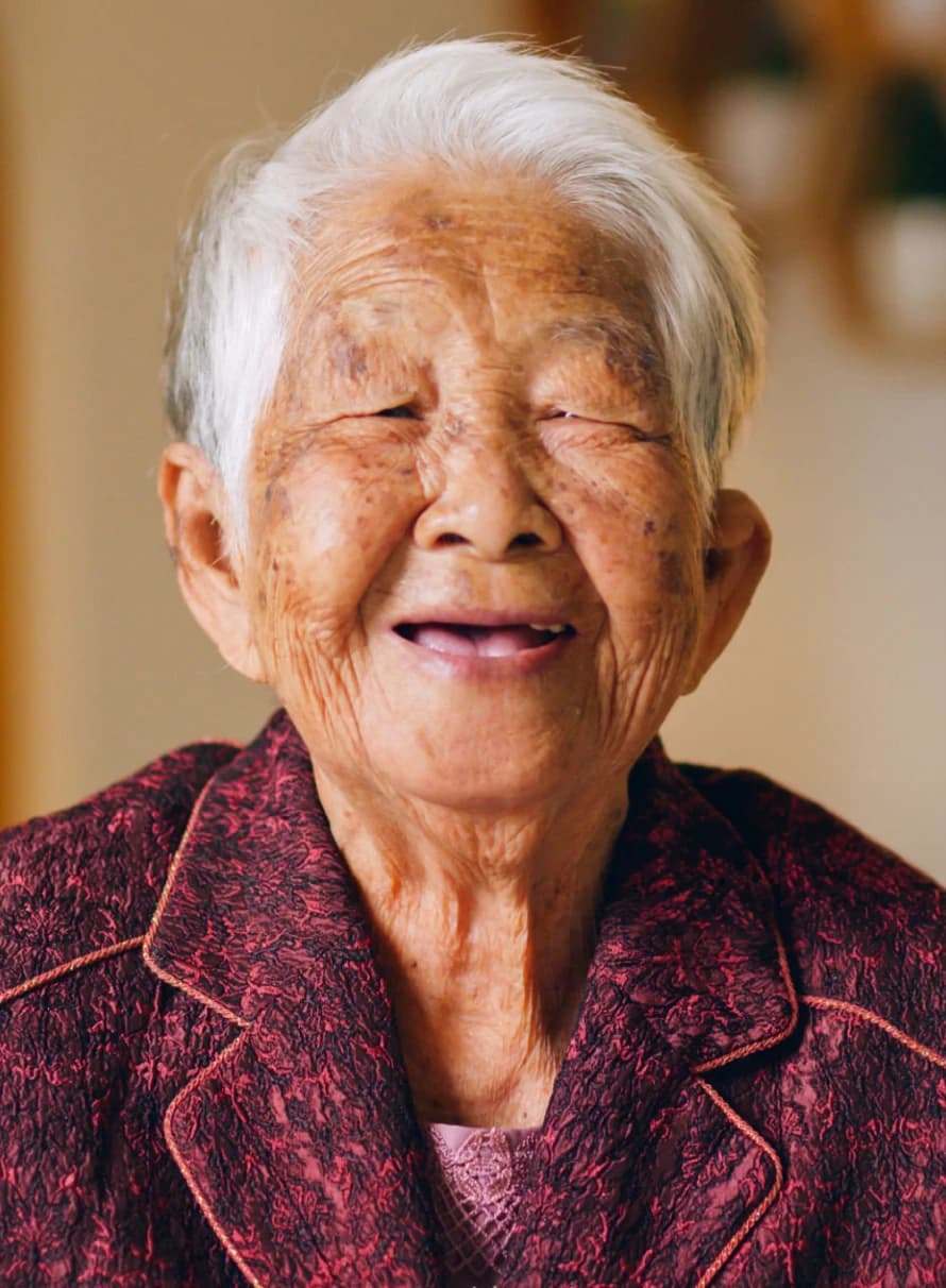 Smiling elderly woman